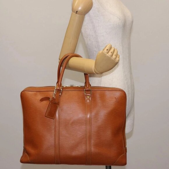 LOUIS VUITTON Epi Porte Documents Voyage Bag Zipangu Gold M54478 Auth bs29515 - Picture 14 of 16